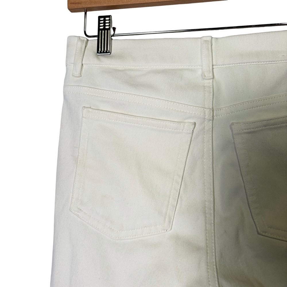 Uniqlo Ultra Stretch High Rise Cropped Denim Leggings in White , Size M 28" - Picture 7 of 12